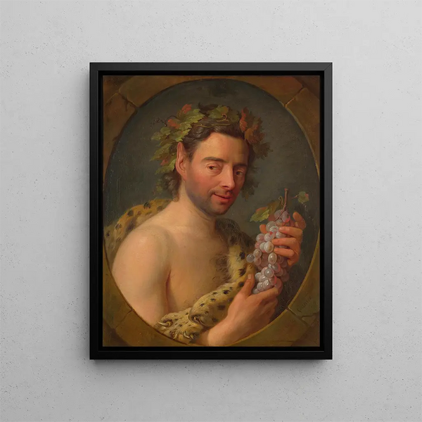 Bacchus - Charles André van Loo — framed artwork on a wall