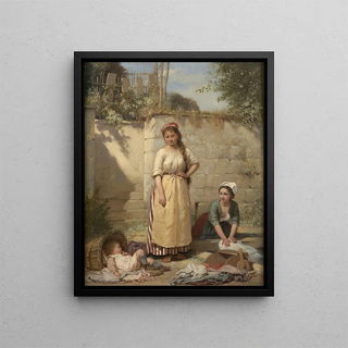 CharlesAugusteRomain Lobbedez - La lavandire jeune maman.webp