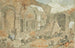 L'intérieur du Colisée avec bergers et animaux - Charles-Joseph Natoire — weergave van het kunstwerk