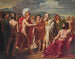 Achille die de prijs van de wijsheid aan Nestor presenteert - Charles-Philippe Auguste Larivière — weergave van het kunstwerk