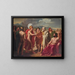 Achille die de prijs van de wijsheid aan Nestor presenteert - Charles-Philippe Auguste Larivière — ingelijst kunstwerk aan de muur
