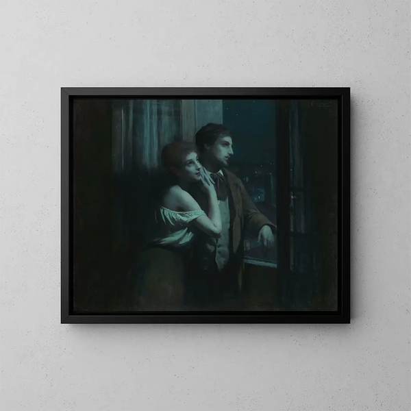 Rêverie - Charles Amable Lenoir — framed artwork on a wall