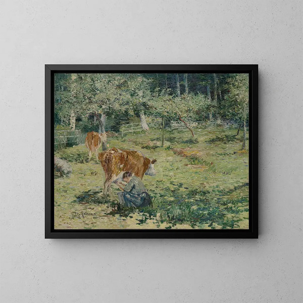 in Normandy - Charles Angrand — framed artwork on a wall