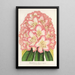 Reproductie van het schilderij Rhododendron Comte de Gomer - Charles Antoine Lemaire