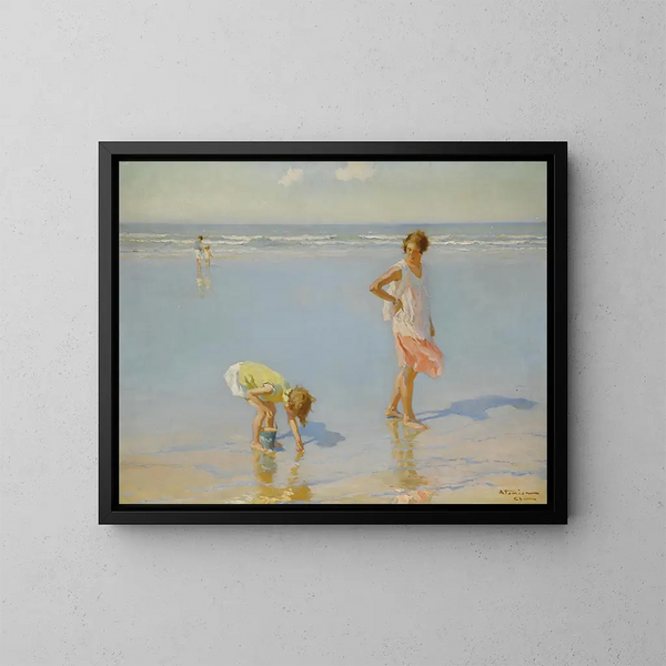 on white sands - Charles Atamian — framed artwork on a wall