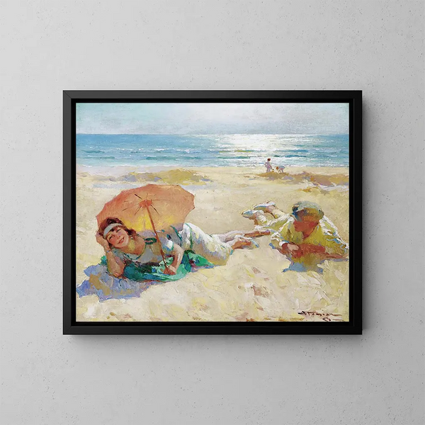 Light of the Sun Painting - Charles Atamian — framed artwork on a wall