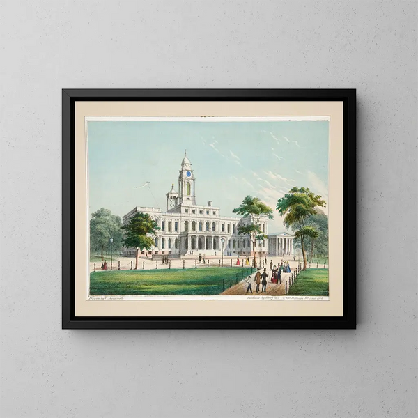 Hôtel de ville - Charles Autenrieth — framed artwork on a wall