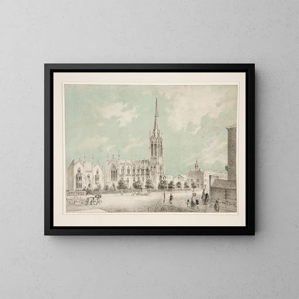 Église de la Grâce - Charles Autenrieth — framed artwork on a wall