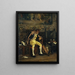 Een slapende voetenbank - Charles Bargue — ingelijst kunstwerk aan de muur