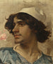 Hoofd van een jonge man - Charles Bargue — weergave van het kunstwerk