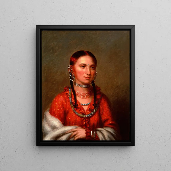 Hayne Hudjihini Eagle of Delight Oto - Charles Bird King — framed artwork on a wall