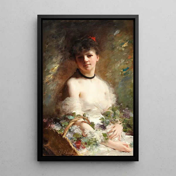 Charles Chaplin - Young Woman with Flower Basket.webp