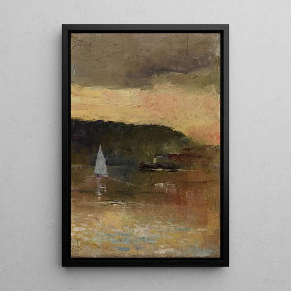 Reproduction of the painting Sunset over Sydney Harbour - Charles Conder