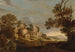 Landschapskunstdruk met de reis naar Emmaüs - Charles Cornelisz de Hooch — weergave van het kunstwerk