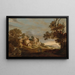 Landschapskunstdruk met de reis naar Emmaüs - Charles Cornelisz de Hooch — ingelijst kunstwerk aan de muur