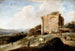 Landschap met een Romeinse ruïne - Charles Cornelisz de Hooch — weergave van het kunstwerk