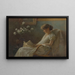 Een comfortabele hoek - Charles Courtney Curran — ingelijst kunstwerk aan de muur