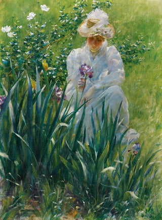 Charles Courtney Curran - The Iris Bed.webp