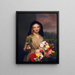 La fille aux fleurs - Charles Cromwell Ingham — ingelijst kunstwerk aan de muur