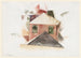 Huizen met rood - Charles Demuth — weergave van het kunstwerk