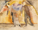in de vaudeville, vrouw en man op het podium - Charles Demuth — weergave van het kunstwerk