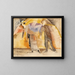 in de vaudeville, vrouw en man op het podium - Charles Demuth — ingelijst kunstwerk aan de muur