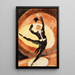 En vaudeville, acrobatische danser met hoge hoed - Charles Demuth — ingelijst kunstwerk aan de muur