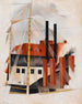 Vakantie van de piano-verhuisers - Charles Demuth — weergave van het kunstwerk