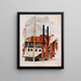 Vakantie van de piano-verhuisers - Charles Demuth — ingelijst kunstwerk aan de muur
