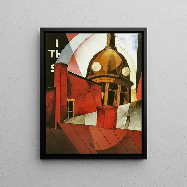 Welkom in onze stad - Charles Demuth — ingelijst kunstwerk aan de muur