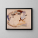 Vrouw met hoed en twee figuren - Charles Demuth — ingelijst kunstwerk aan de muur