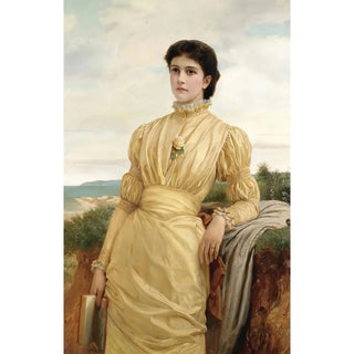 Charles Edward Perugini - The Lady In The Yellow Dress.webp