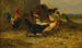 Kippen en hanen - Charles Émile Jacque — weergave van het kunstwerk
