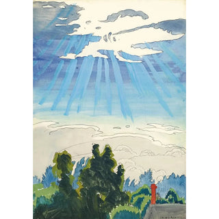 Charles Ephraim Burchfield - Sunlight after the Rain.webp