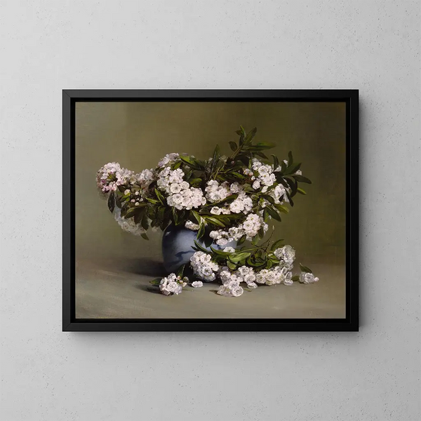 Mountain Laurel Painting - Charles Ethan Porter — framed artwork on a wall