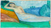 De rust of slapende heilige of liggende figuur - Charles Filiger — weergave van het kunstwerk