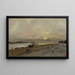 Étaples - Charles François Daubigny — ingelijst kunstwerk aan de muur