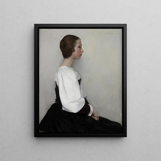 Charles Frederick Ulrich - Portrait Of A Young Lady.webp