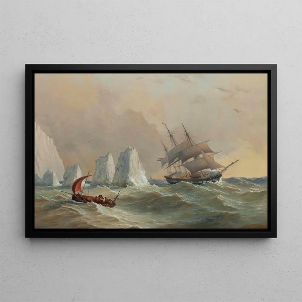 Charles Gregory - A Dutch Merchantman Passing The Needles.webp