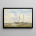 De scheepstrawler Viking van de Royal Yacht Squadron voor anker bij Cowes - Charles Gregory — ingelijst kunstwerk aan de muur