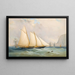 La goélette du Royal Yacht Squadron Viking au large des Needles - Charles Gregory — ingelijst kunstwerk aan de muur