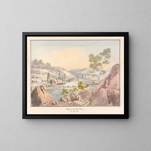 Pont de Castello Bom sur le Coa - Charles Hamilton Smith — ingelijst kunstwerk aan de muur