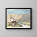 Fossvllum Islande - Charles Hamilton Smith — ingelijst kunstwerk aan de muur