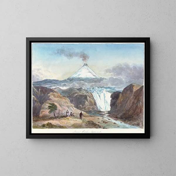 Mont Hecla, IJsland - Charles Hamilton Smith — ingelijst kunstwerk aan de muur