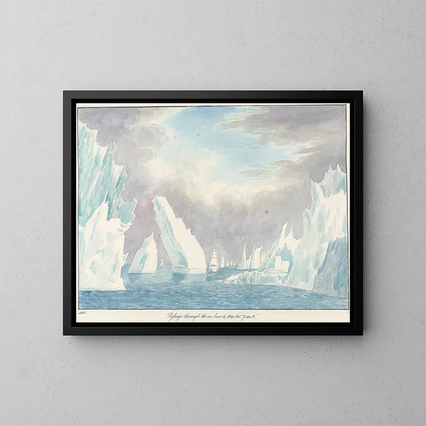 Passage à travers la glace - Charles Hamilton Smith — ingelijst kunstwerk aan de muur