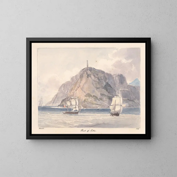 Rocher de Lisbonne - Charles Hamilton Smith — ingelijst kunstwerk aan de muur