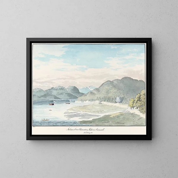 Observatoire de Salmon Cove, Inlet, Nouvelle-Cornouailles - Charles Hamilton Smith — ingelijst kunstwerk aan de muur