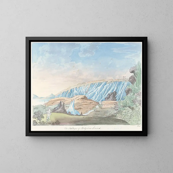 van Kotzebue's ijsbergen - Charles Hamilton Smith — ingelijst kunstwerk aan de muur