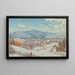 Hoogtepunt en Round Top Catskill in de winter - Charles Herbert Moore — ingelijst kunstwerk aan de muur