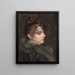 Portret van een dame - Charles Hermans — ingelijst kunstwerk aan de muur